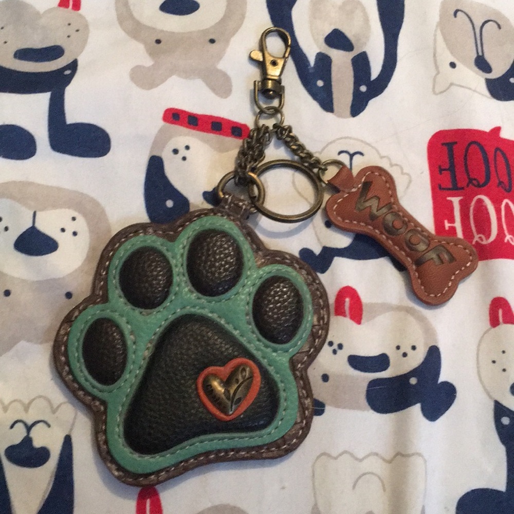 Chala paw print key chain